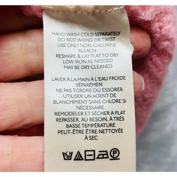 Free People Bradley Sweater Womens S Bubblegum Pink Crop Boxy Boho NWT $128 - Picture 6 of 9